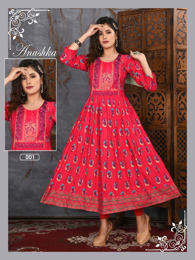 Anushka Vol 2 By Aagya Anarkali Kurtis Catalog